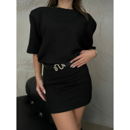 Premium Vatkalı T-shirt Elbise